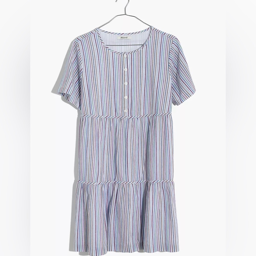 Madewell pastel striped dress